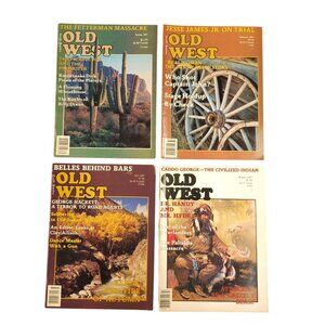 Old West Magazine Lot Of 4 Spring Summer Fall Winter 1987 Editions Western